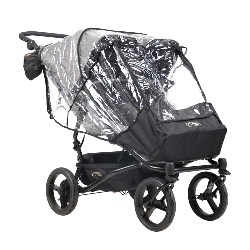 Mountain Buggy Duet V3 Herringbone Zwillings-Kinderwagen Regenschutz