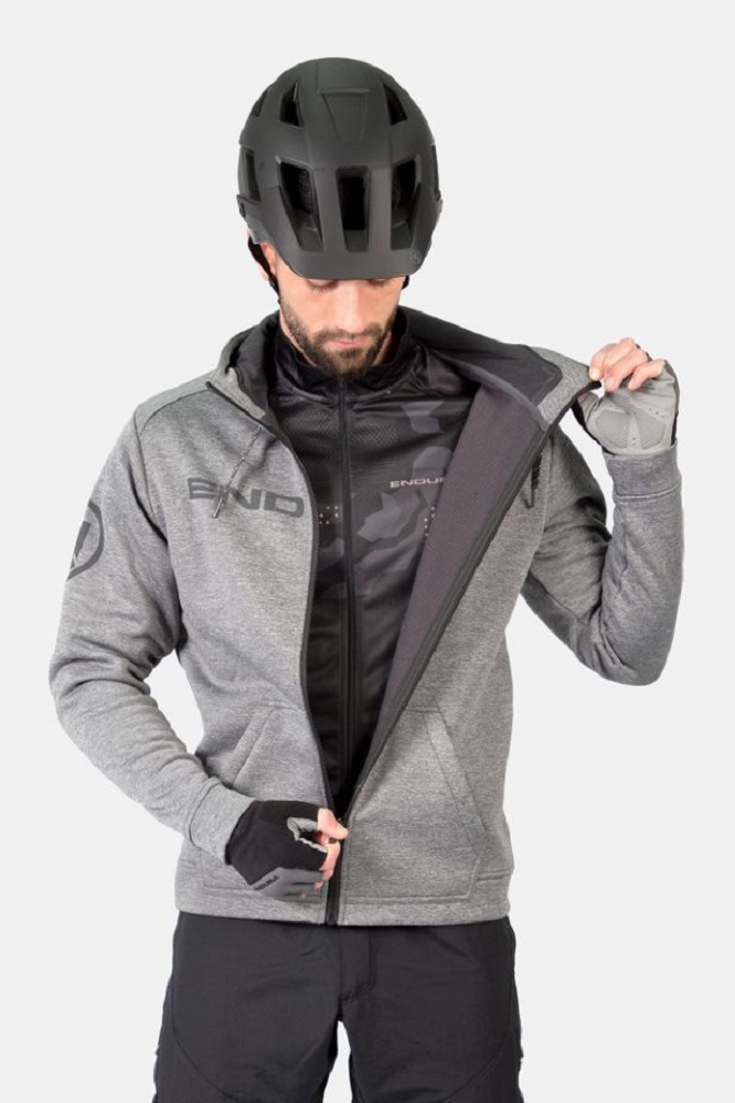 Endura, Hummvee Hoodie - Grau, Vorderansicht