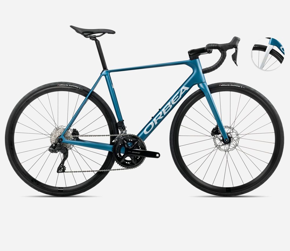 Orbea Orca M30i 2025, Slate Blue-Halo Silver (matt), Seitenansicht rechts