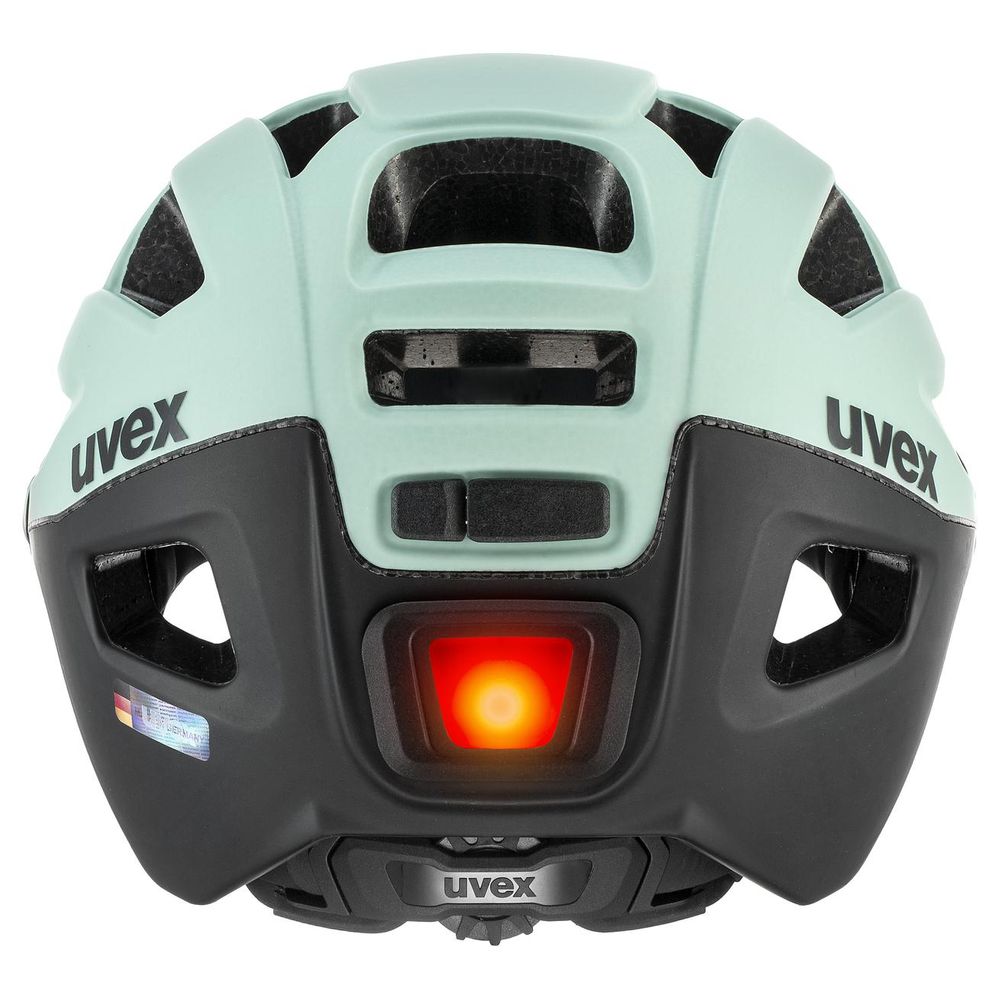 uvex finale visor Helm, jade-black matt / ltm. silver, Rückansicht