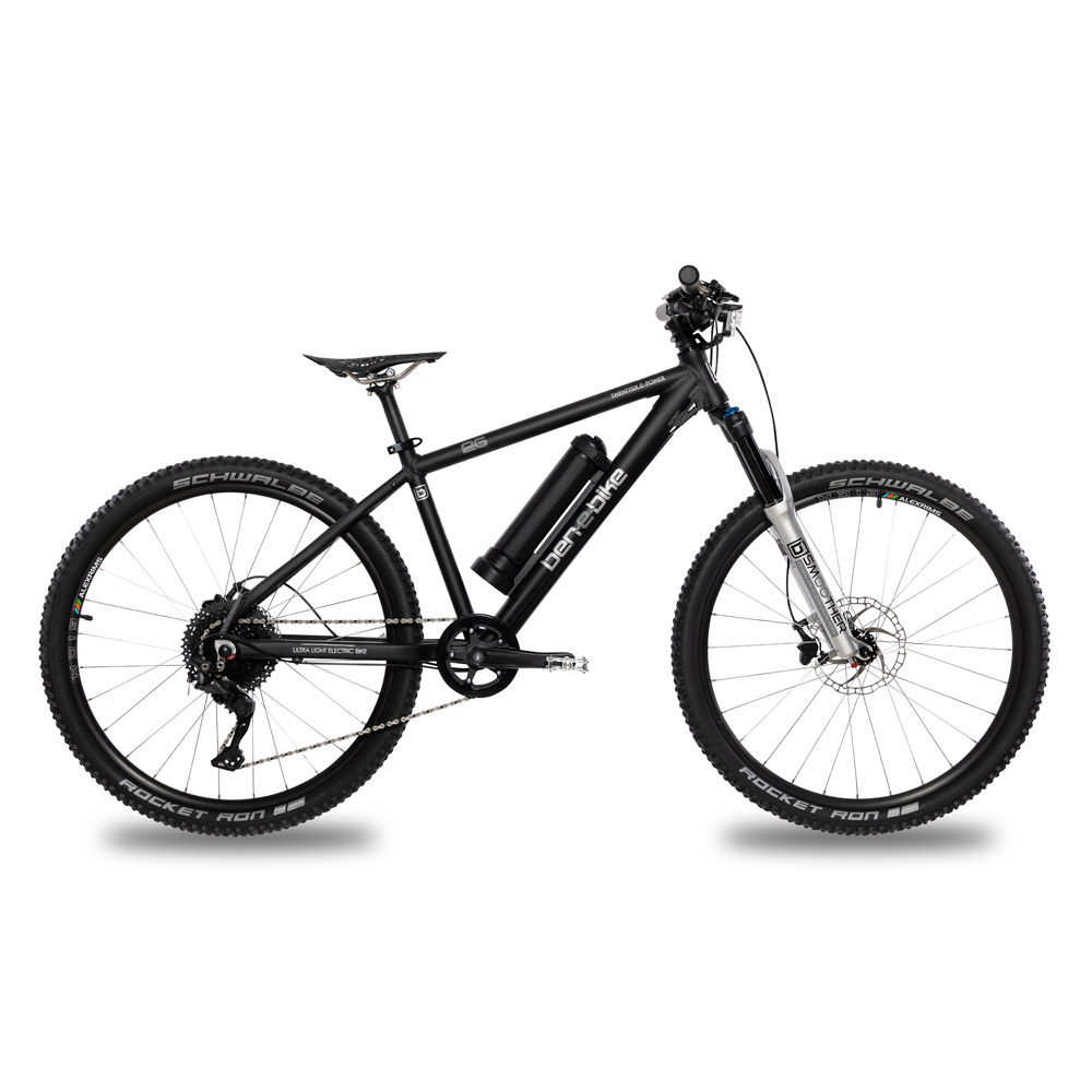 ben-e-bike TWENTYSIX E-Power Pro 2024 E-Bike für Kinder & Erwachsene - Black Edition