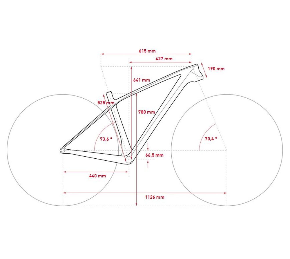 Ghost ASKET EQ 2023 - Geometrietabelle Größe L