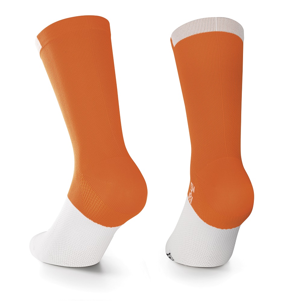 Assos GT Socks C2, droid orange, Rückansicht