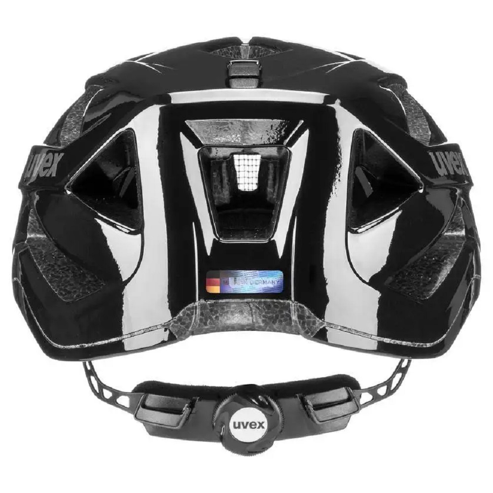 uvex active Fahrradhelm, black, Rückansicht