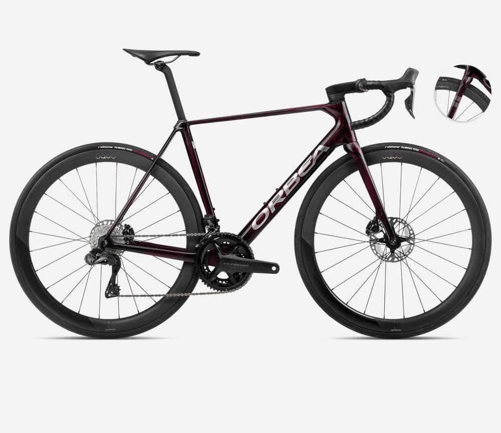 Orbea Orca M20iLTD  2024, Wine Red - Titanium (Gloss), Seitenansicht rechts