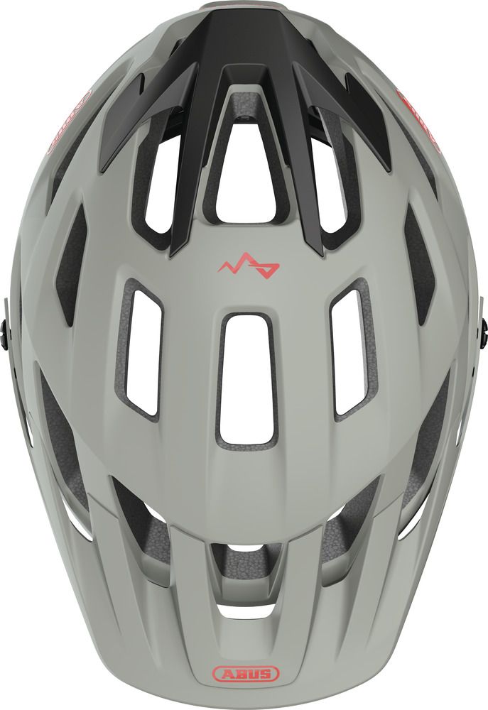 Abus Moventor 2.0 Fahrradhelm/ Chalk grey/ Draufsicht