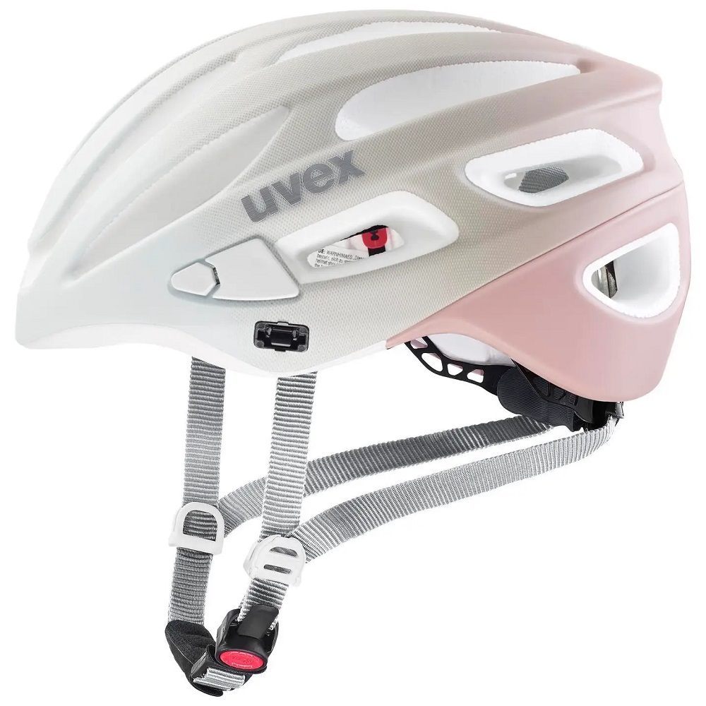 uvex true cc Fahrradhelm, sand-dust rose mat, Seitenansicht