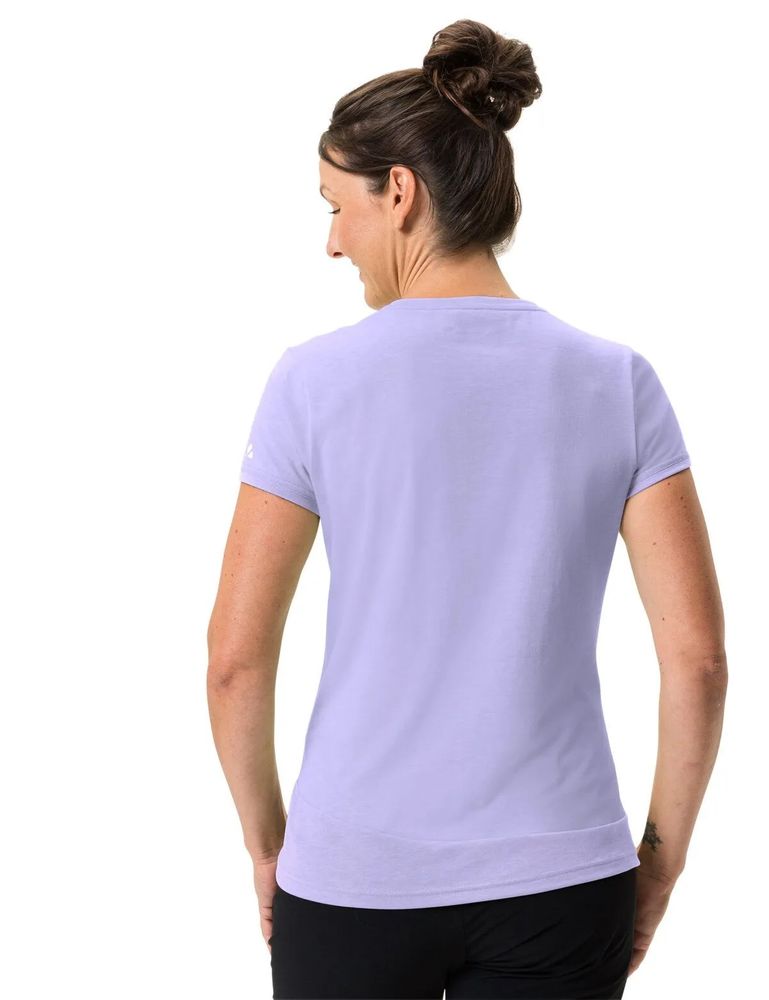 Vaude Women's Sveit Shirt in pastel lilac, angezogen Rückansicht