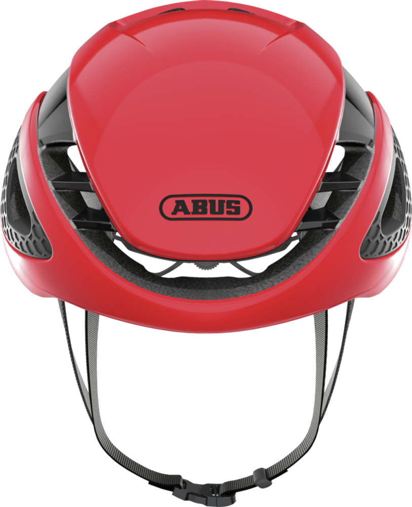 Abus GAMECHANGER Fahrradhelm, blaze red, Frontansicht