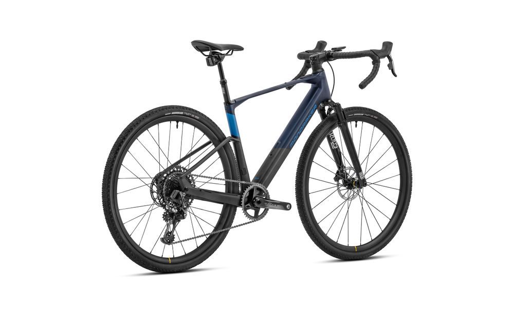 Mondraker Dusty XR - Demobike, Blau/Carbon, Rückansicht