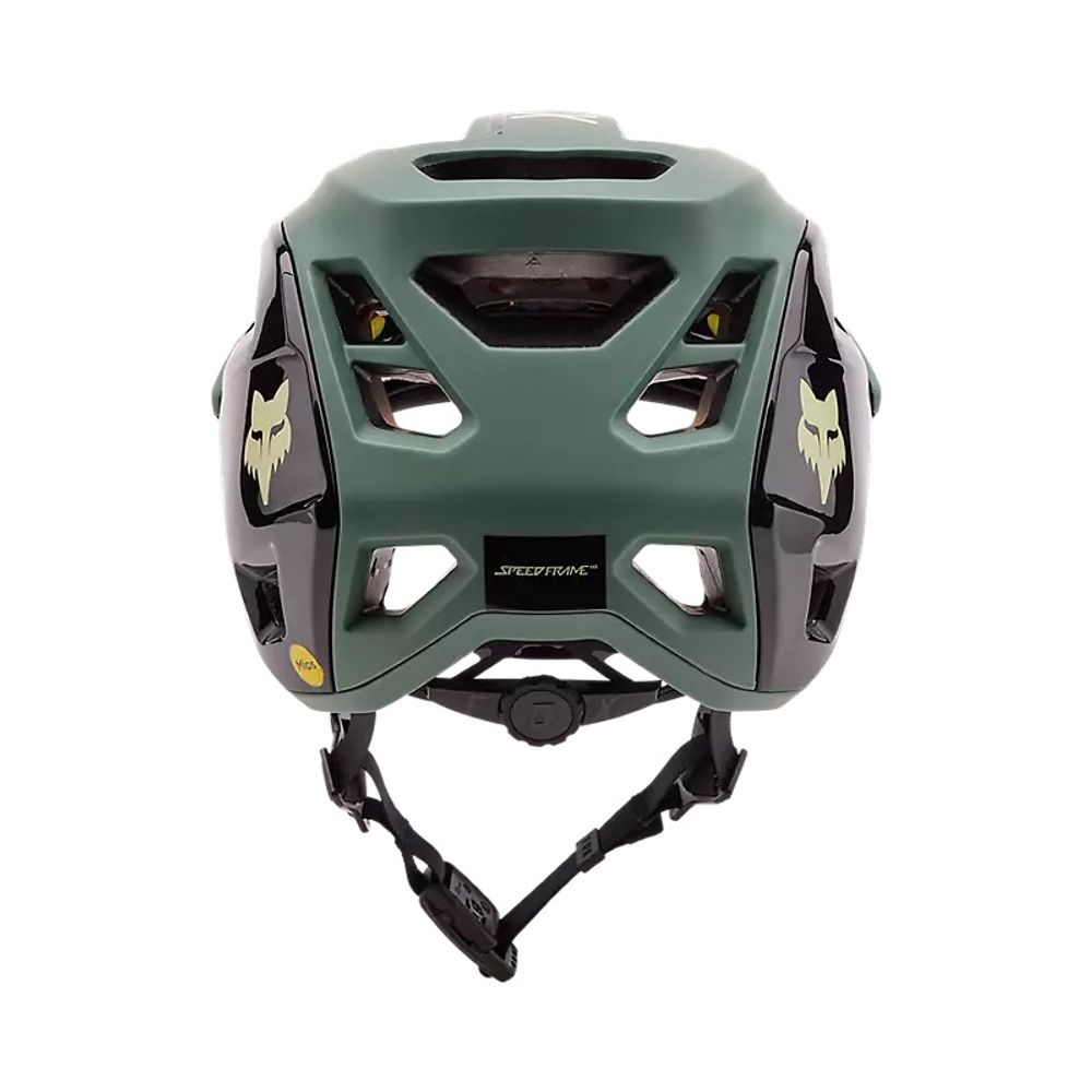 FOX Helm Speedframe Pro - Jägergrün - Rückansicht