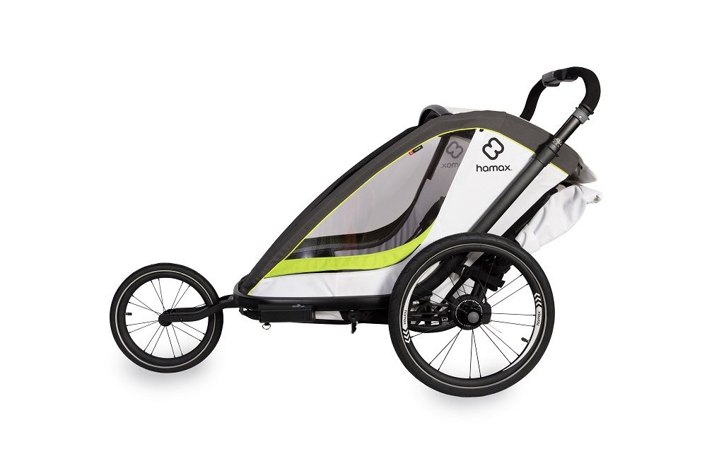 Hamax, Breeze Fahrradanhänger für Kinder 2023 - white/green