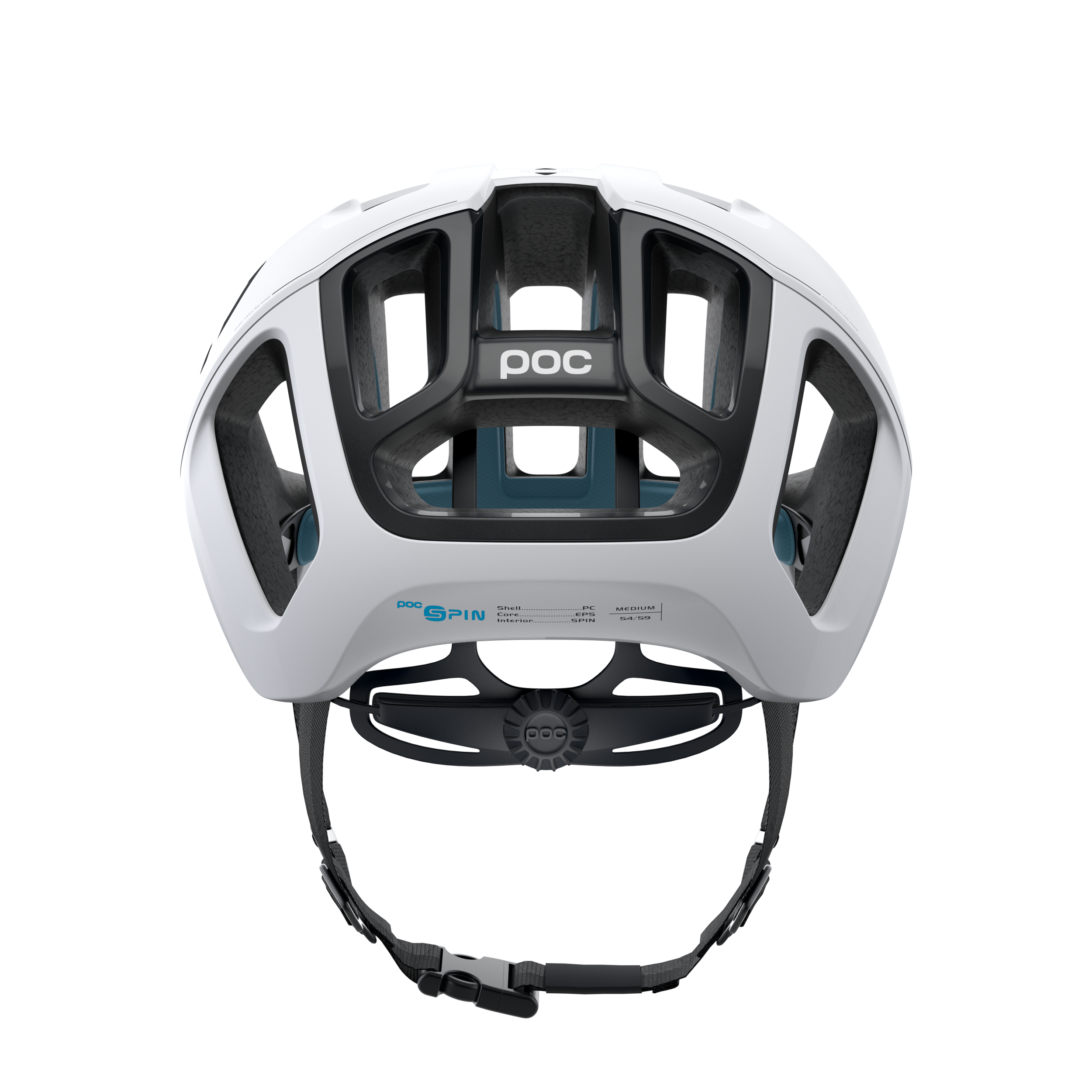 POC Ventral SPIN Fahrradhelm / hydrogen white raceday