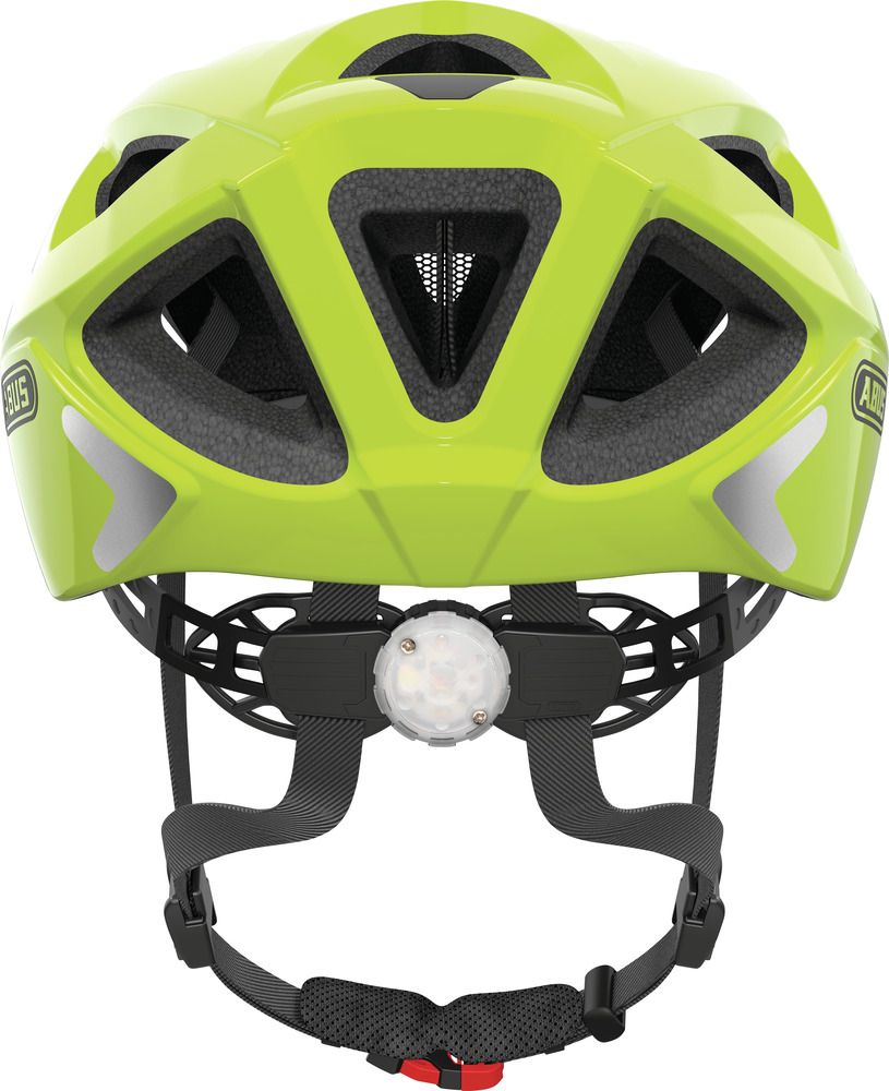 Abus ADURO 2.0 Fahrradhelm/ neon yellow/ Rückansicht