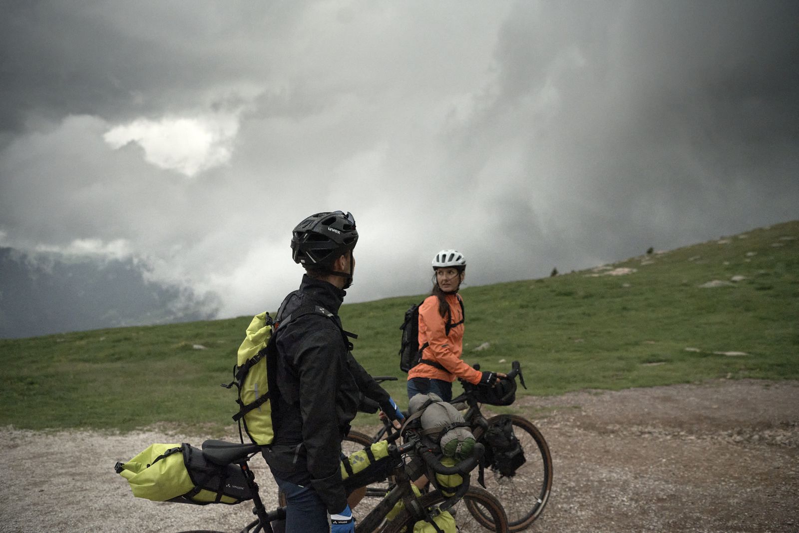 VAUDE Trailsaddle II wasserdichte Satteltasche fürs Bikepacking in action