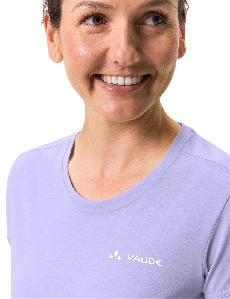 Vaude Women's Sveit Shirt in pastel lilac, Detail vorne