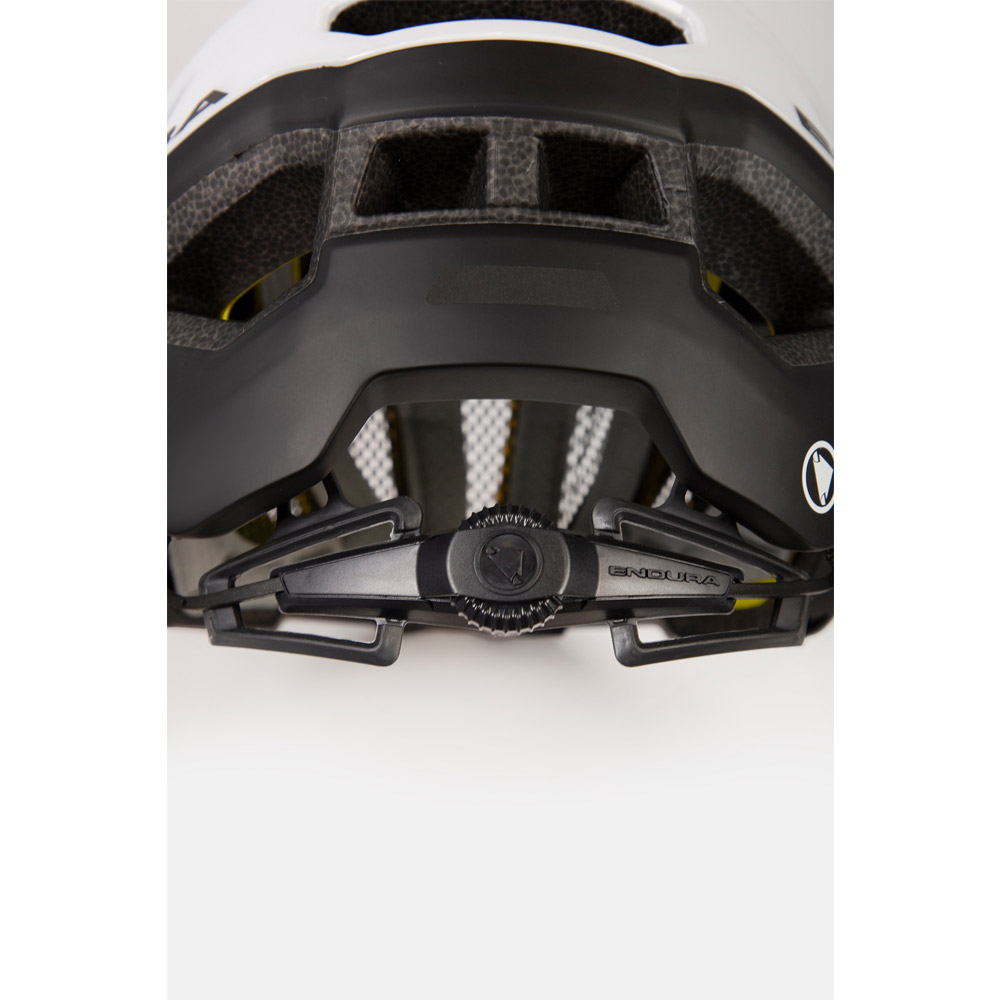 Endura, FS260-Pro Helmet II - weiß, Detail hintere Ansicht