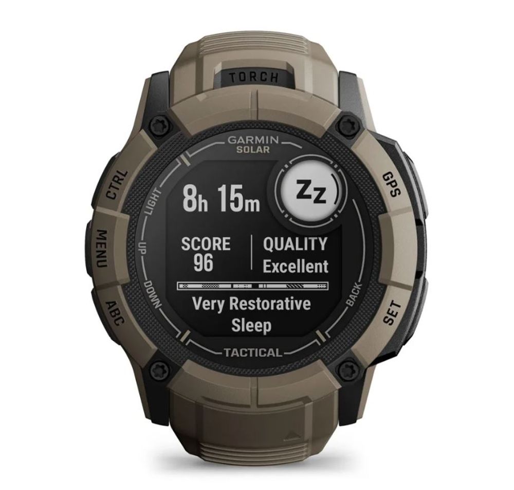 Garmin Instinct® 2X Solar – Tactical Edition | Robuste Multisport-Smartwatch - Olivgrün