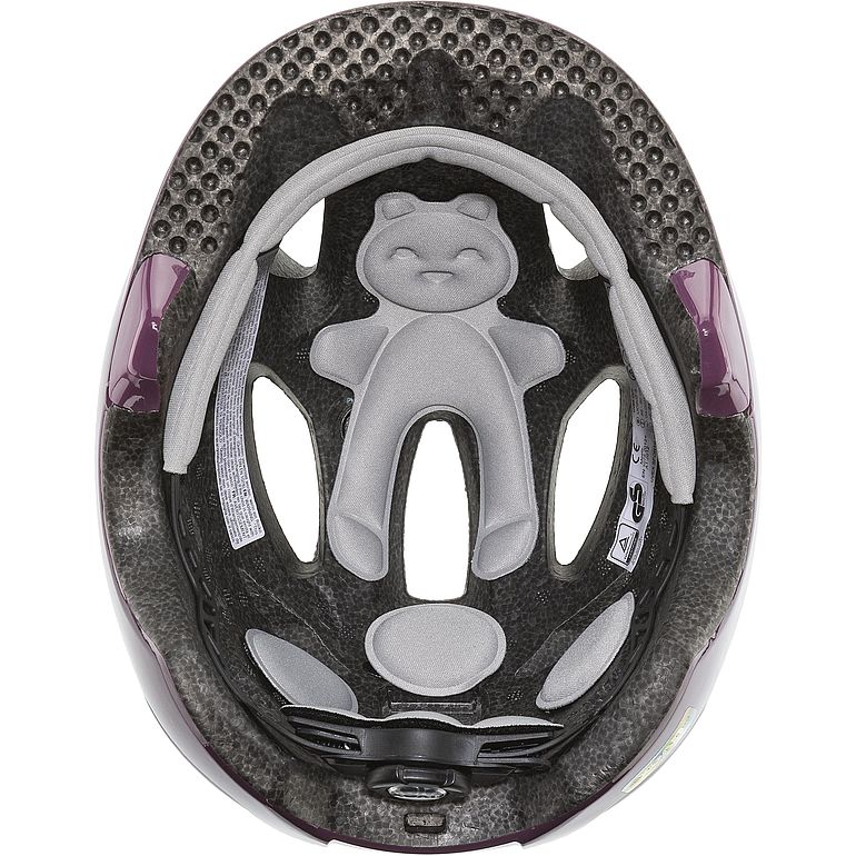 uvex oyo Kinderfahrradhelm, plum - dust rose, Innenansicht