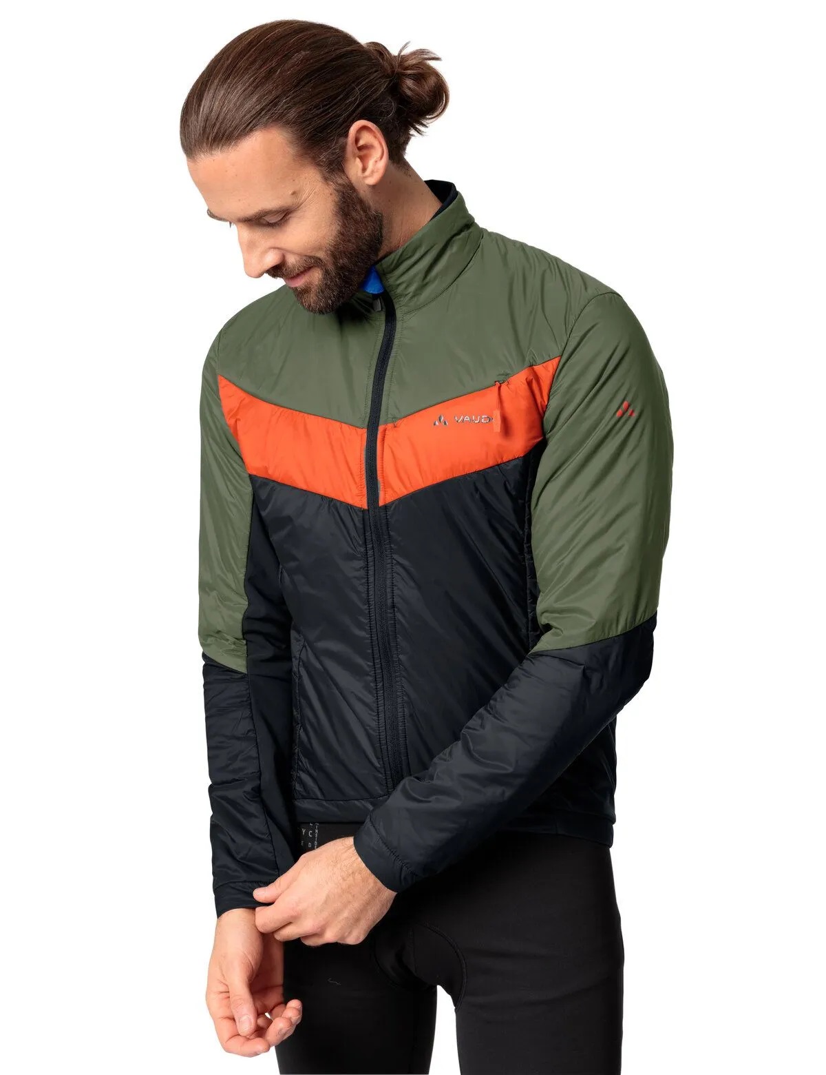  Vaude Men's Kuro Insulation Jacket, cedar wood, Vorderansicht angezogen