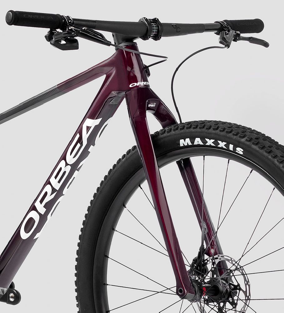 Orbea, ALMA H10-Eagle MTB 2023 - Metallic Dark Red - Chic White (Gloss)