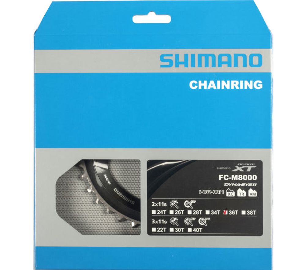 Shimano Kettenblätter DEORE XT FC-M8000 2-fach 36 Zähne