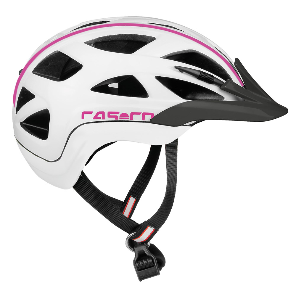 Kinderfahrradhelm Casco Active 2 Junior in weiß pink