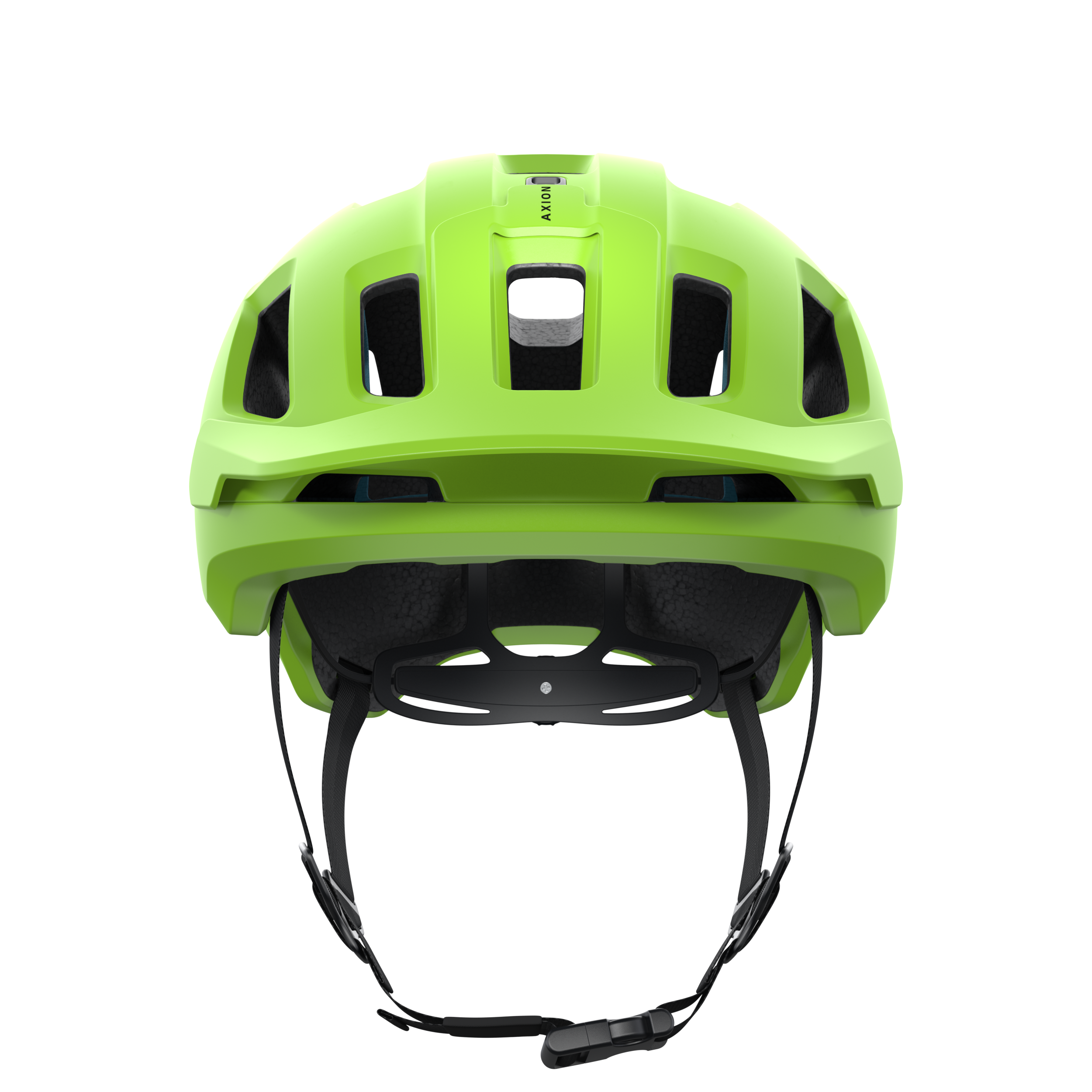 POC Axion SPIN Fahrradhelm - Fluorescent Yellow/Green Matt