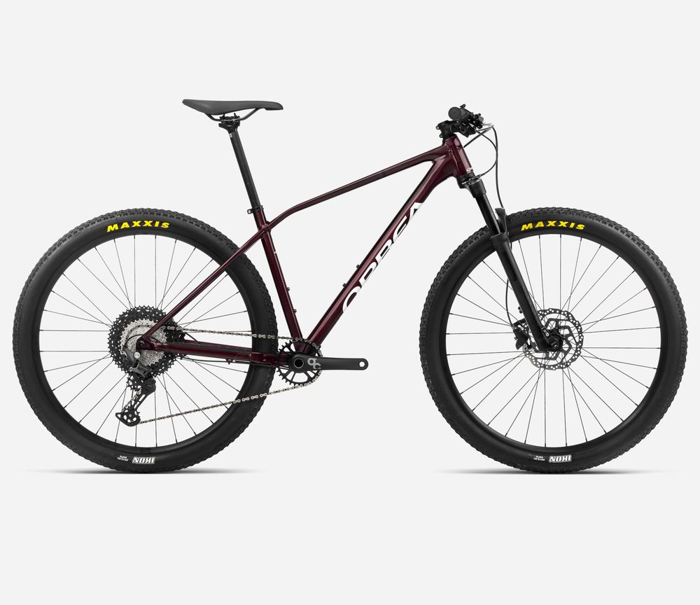 Orbea Alma H30 MTB 2024 - Metallic Dark Red - Chic White (Gloss)