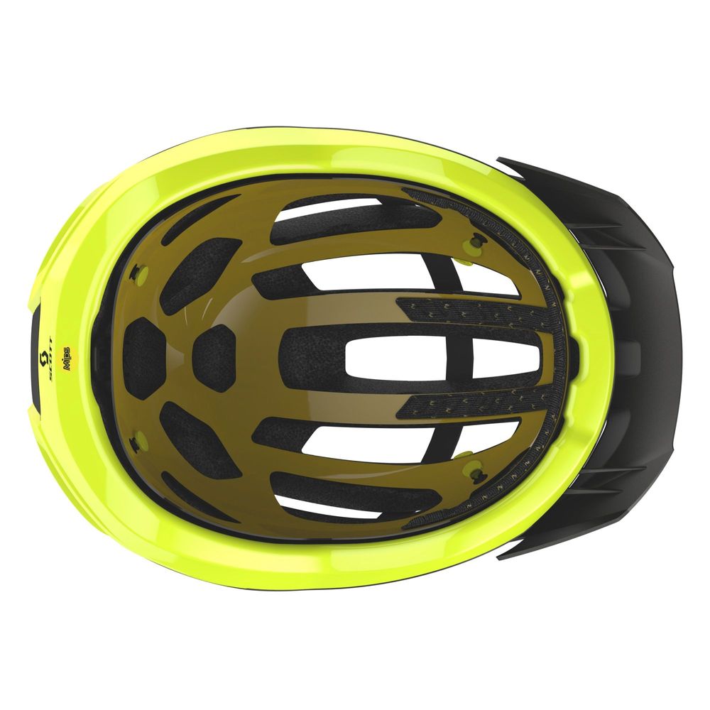 dark grey/radium yellow - SCOTT FUGA PLUS REV HELM (CE), Innenansicht