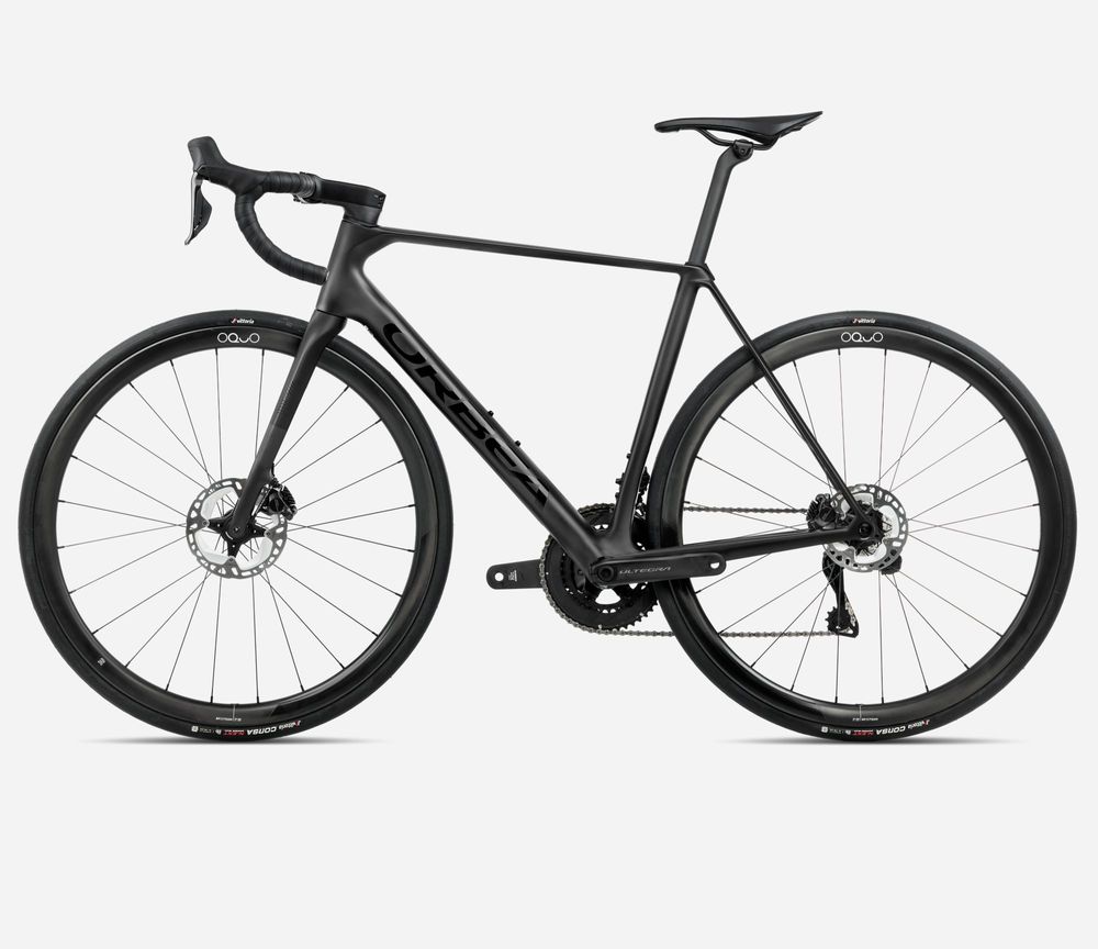 Orbea Orca M20iTeam 2025, Vulcano-Black (Matt) Black (Gloss), Seitenansicht links