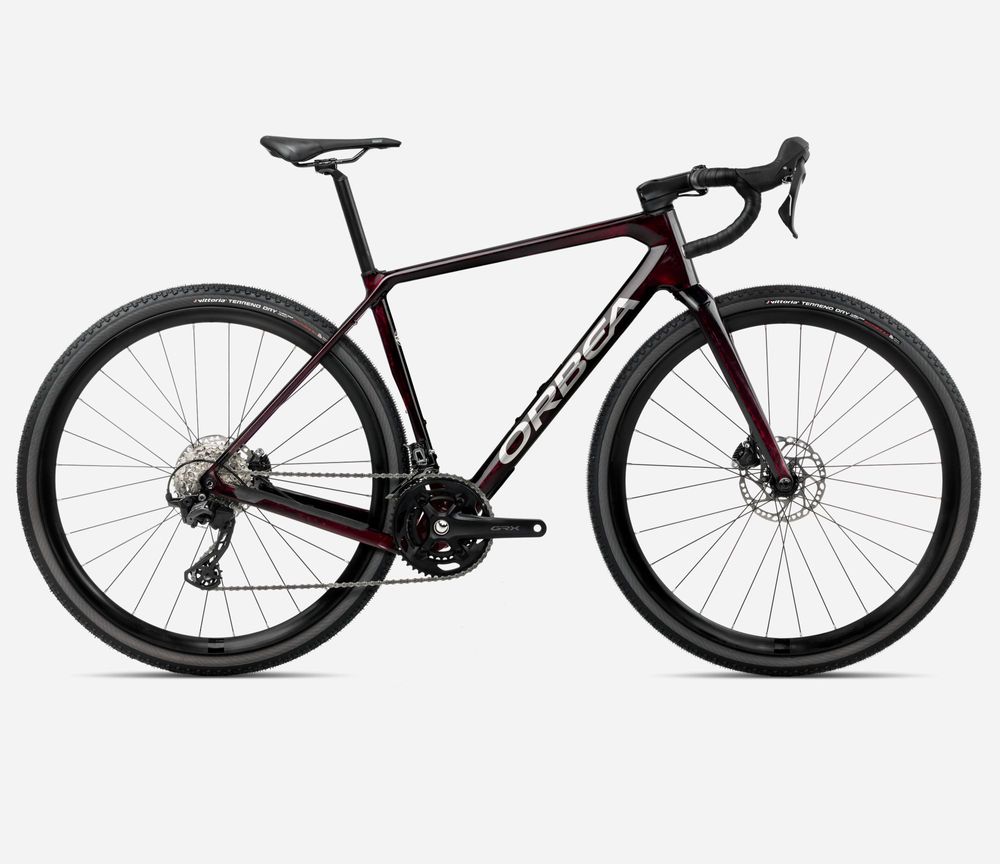 Orbea Terra M30 Team 2025 - Wine Red Carbon View (Gloss)