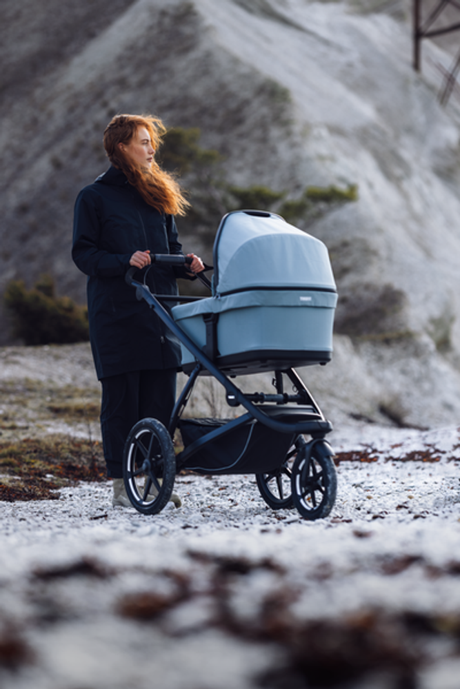 Thule Bassinet, in Action